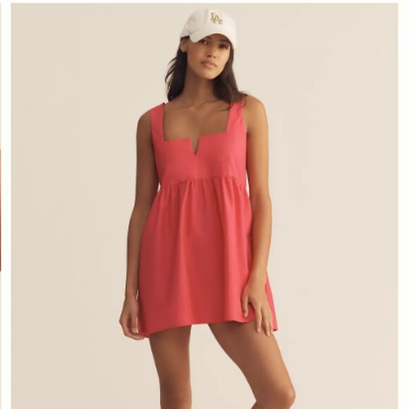 Daily Practice Sleeveless Split-Neck Mini Dress - XS - NWT - Picture 1 of 4